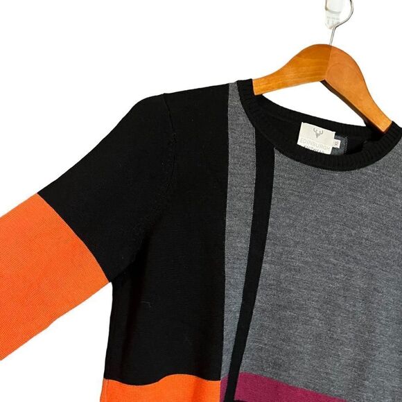 Edinburgh‎ knit wear 100% wool patterned sweater - Picture 6 of 9